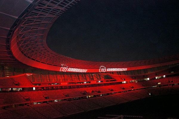 robe 700 spots and 700 wash lights up cape town stadium